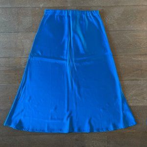 Aiello by Frankies Bikinis Silk Midi Skirt